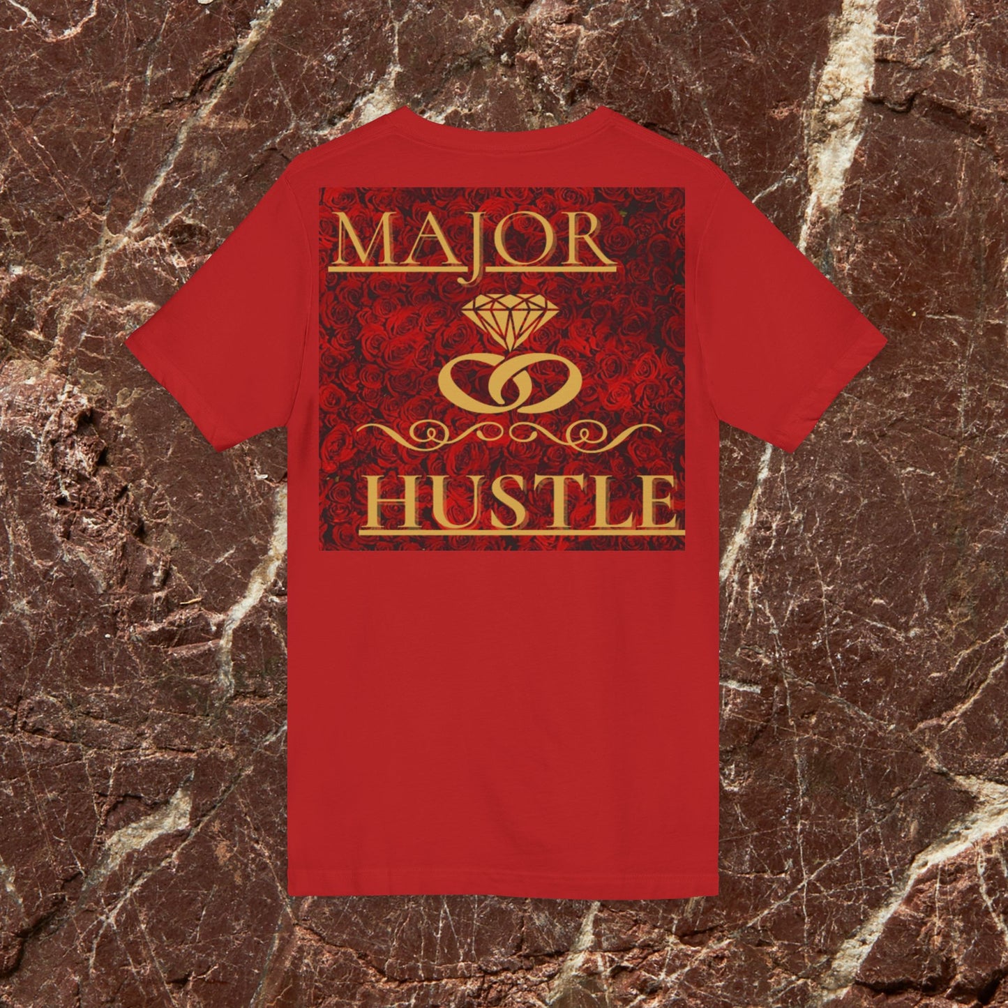 Vision x Major Hustle V-Neck Tee — Motivational Graphic Shirt