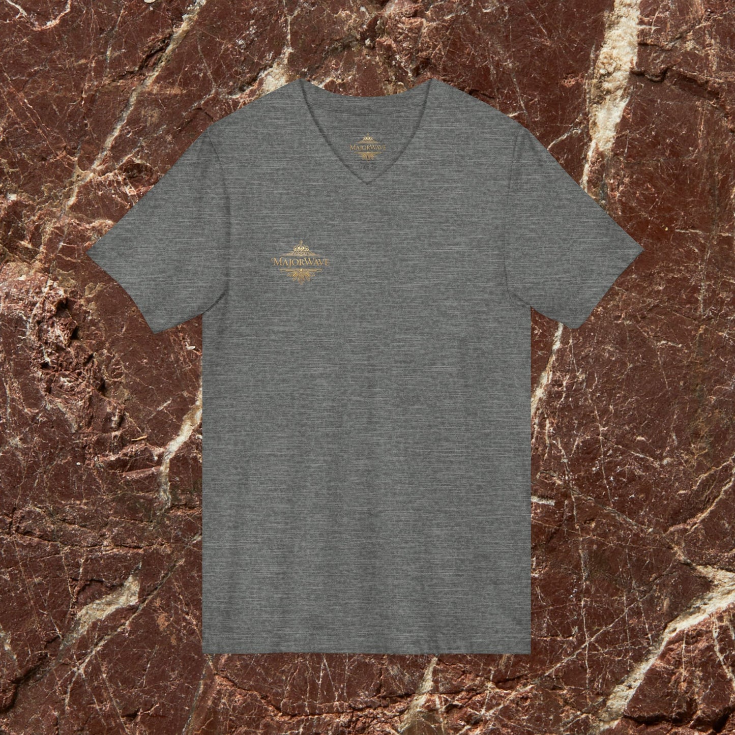 Vision x Major Hustle V-Neck Tee — Motivational Graphic Shirt