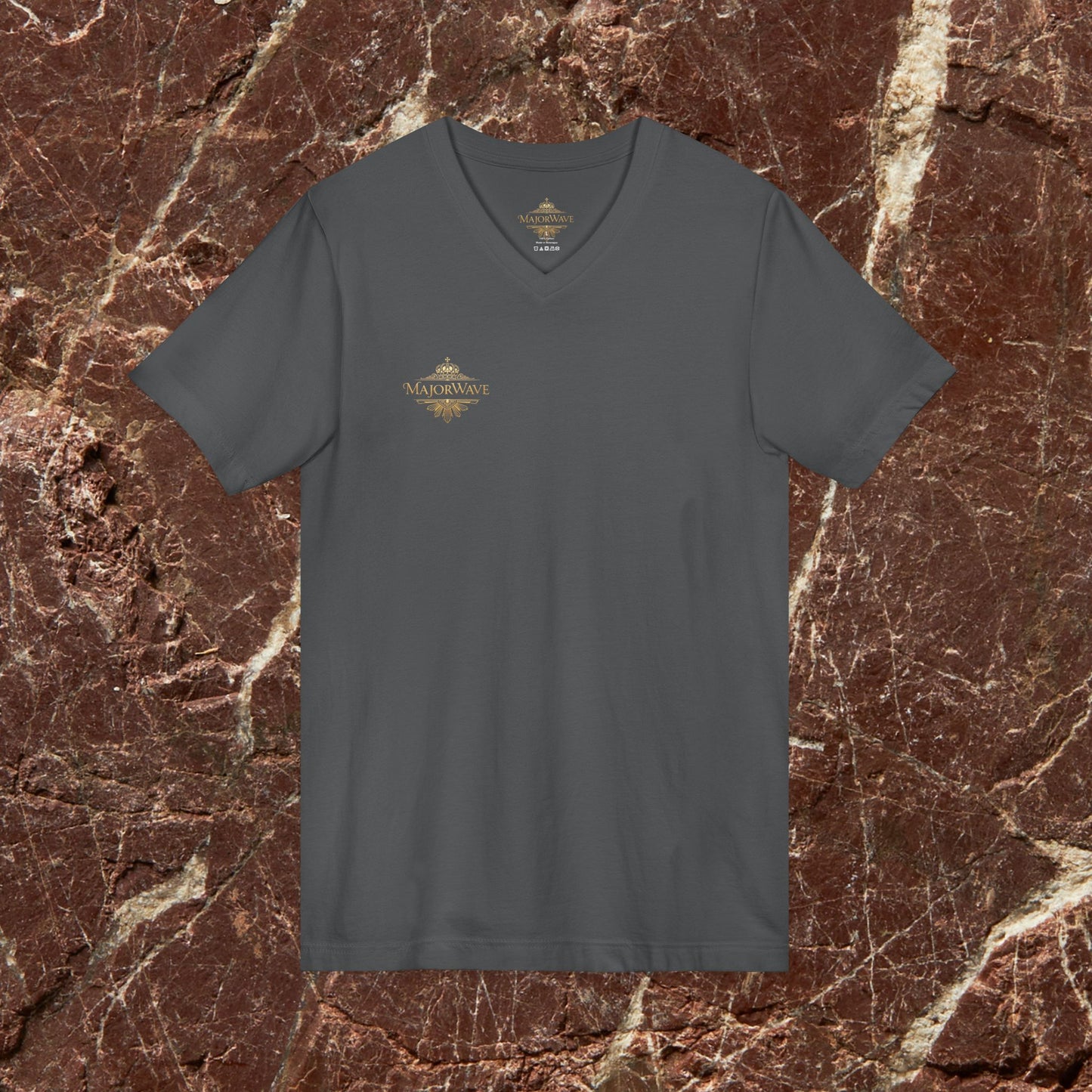 Vision x Major Hustle V-Neck Tee — Motivational Graphic Shirt