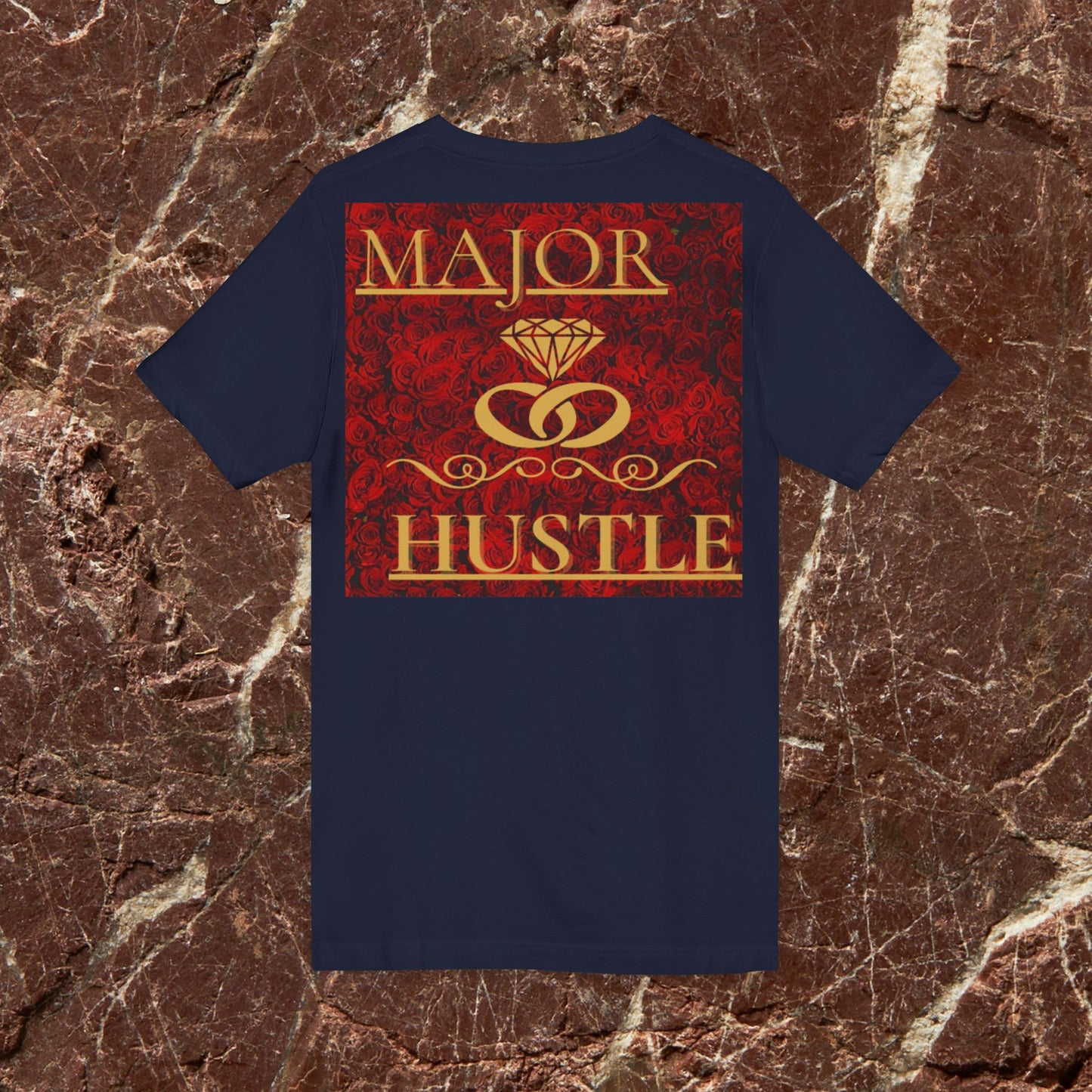 Vision x Major Hustle V-Neck Tee — Motivational Graphic Shirt