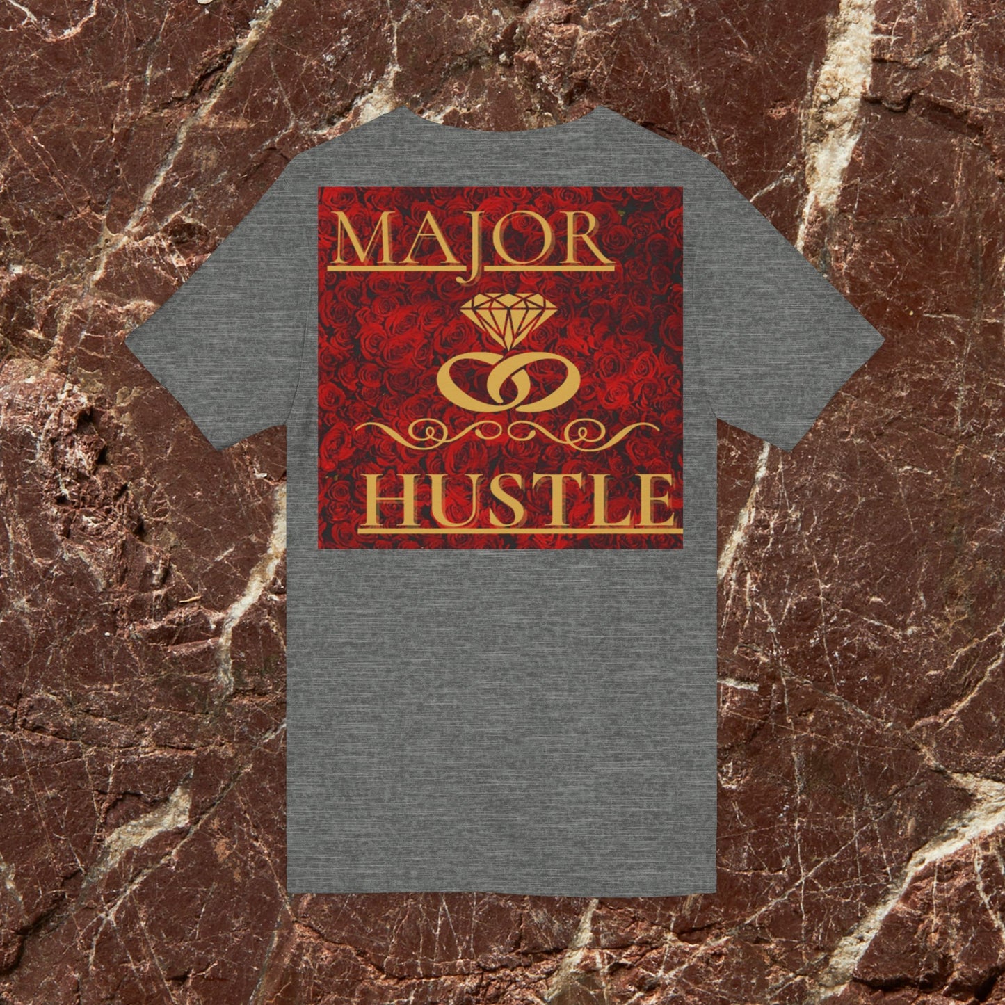 Vision x Major Hustle V-Neck Tee — Motivational Graphic Shirt