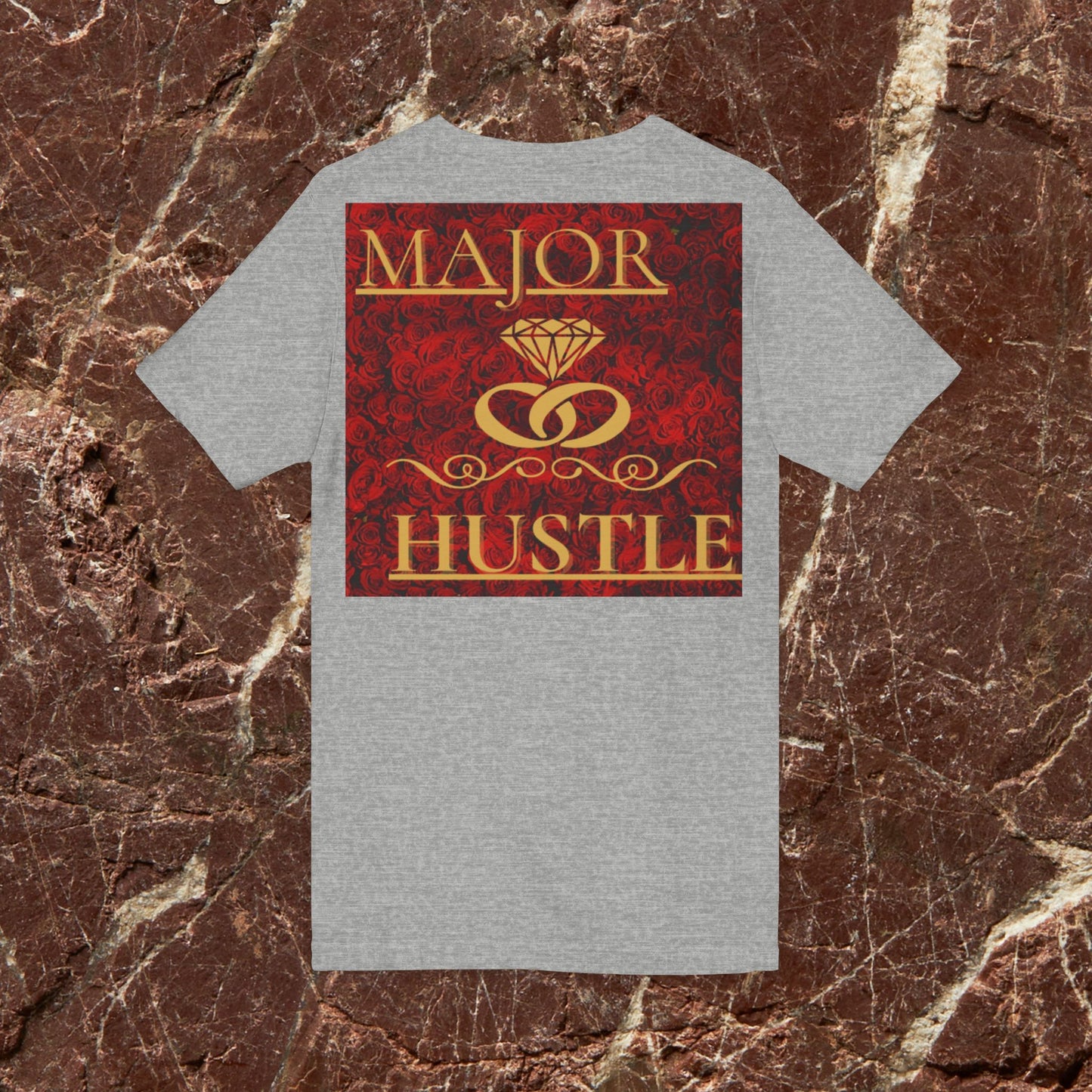 Vision x Major Hustle V-Neck Tee — Motivational Graphic Shirt