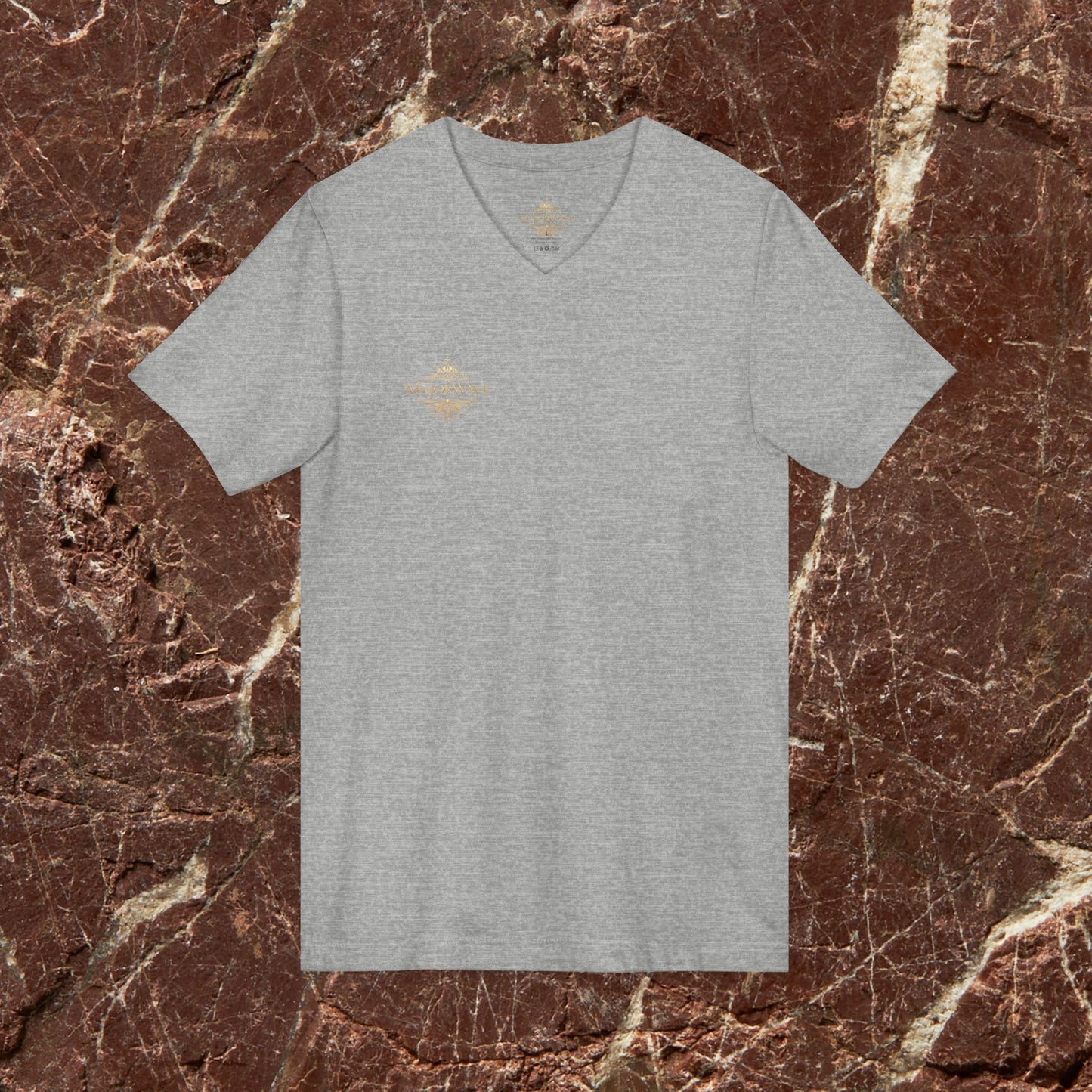 Vision x Major Hustle V-Neck Tee — Motivational Graphic Shirt